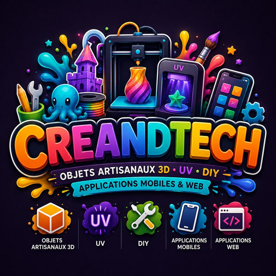CreandTech — objets artisanaux 3D et applications